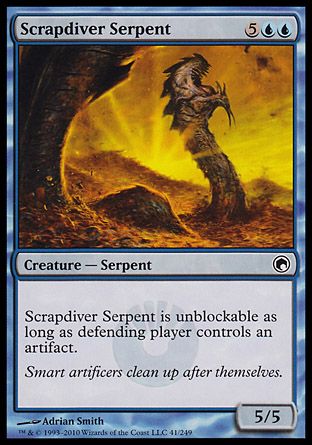 Scrapdiver Serpent (Scars of Mirrodin) Trading Card