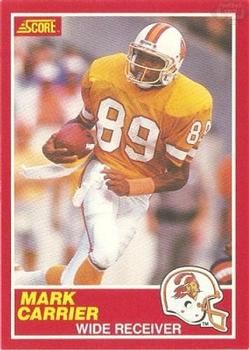 Mark Carrier 1989 Score #188 Sports Card