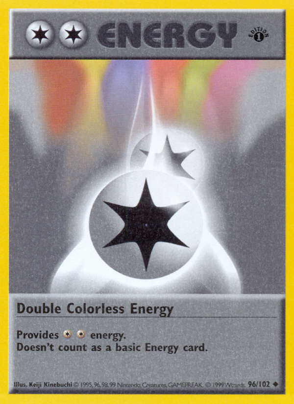 Double Colorless Energy (96/102) - Base (1st Edition) Pokémon Card