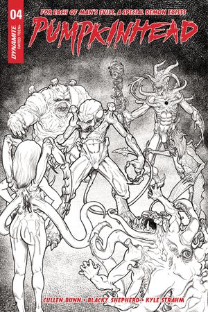 Pumpkinhead #4 (Cover D 20 Copy Shepard B&w In)