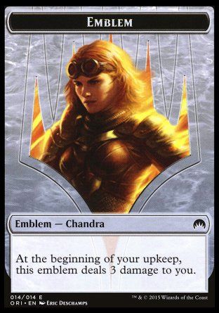 Emblem Chandra, Roaring Flame (Magic Origins) Trading Card