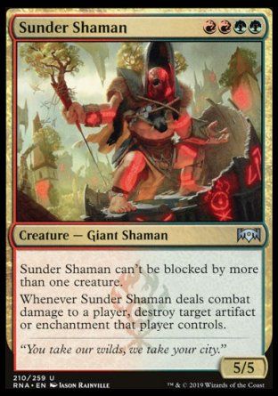 Sunder Shaman (Ravnica Allegiance) Trading Card