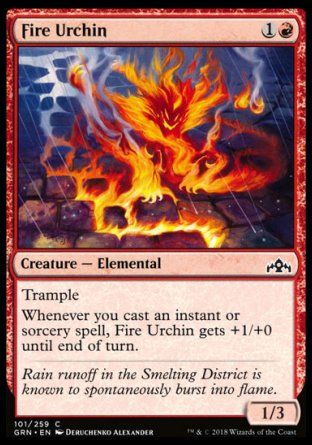 Fire Urchin (Guilds of Ravnica) Trading Card