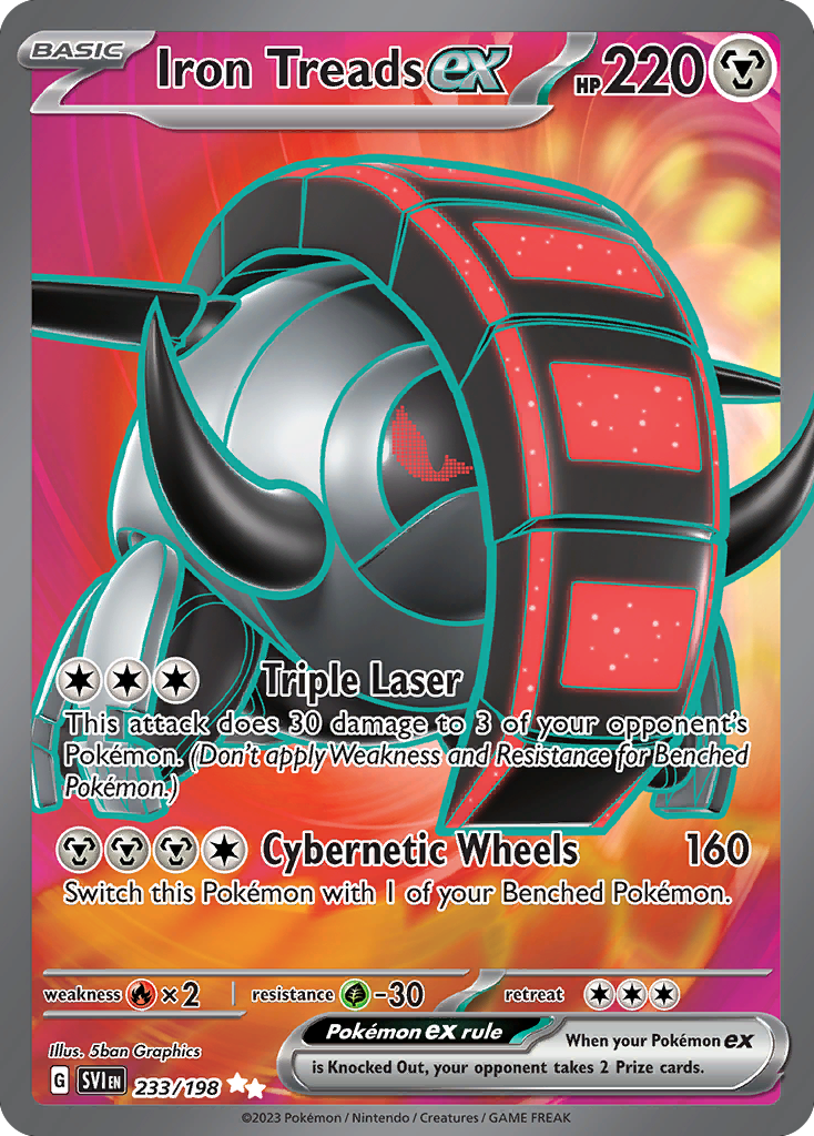 Iron Treads ex (233/198) - Scarlet & Violet Pokémon Card