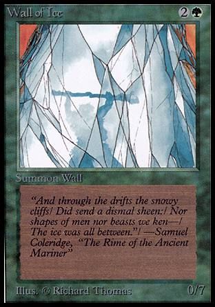 Wall of Ice (Alpha) Trading Card