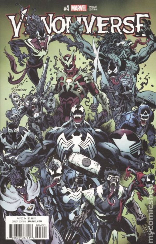 Venomverse #4 (Bagley Variant)
