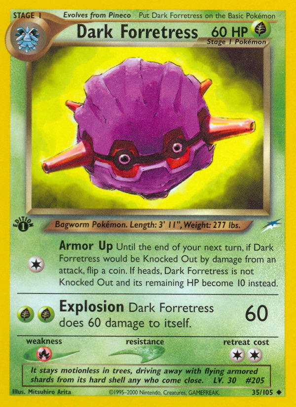 Dark Forretress (35/105) - Neo Destiny Pokémon Card