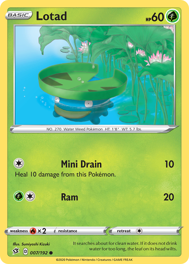 Lotad (7/192) - Rebel Clash Pokémon Card