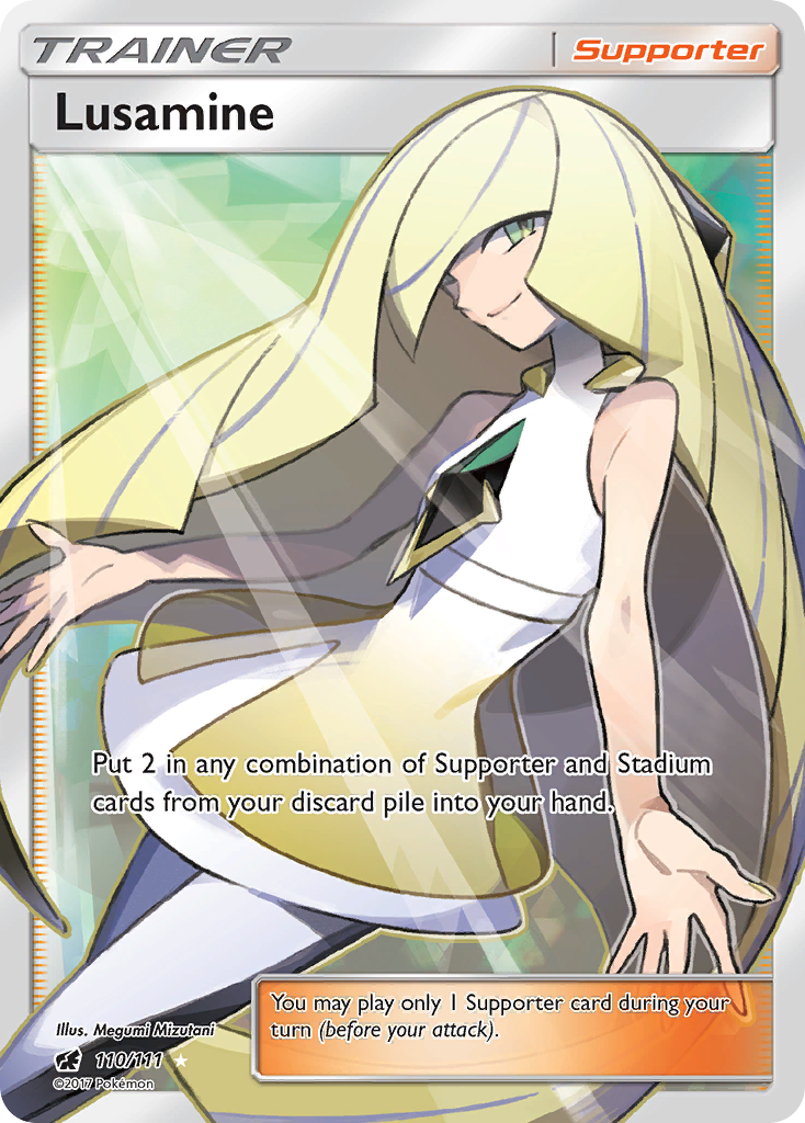 Lusamine (Trainer: Supporter) (110/111) - Crimson Invasion Pokémon Card