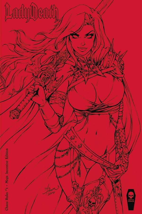 Lady Death: Chaos Rules #1 (Mcteigue 25 Copy Cover Cover)