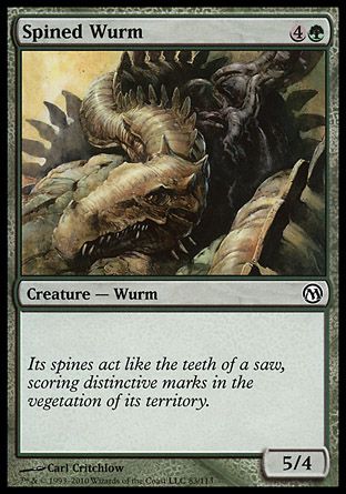 Spined Wurm (Duels of the Planeswalkers) Trading Card