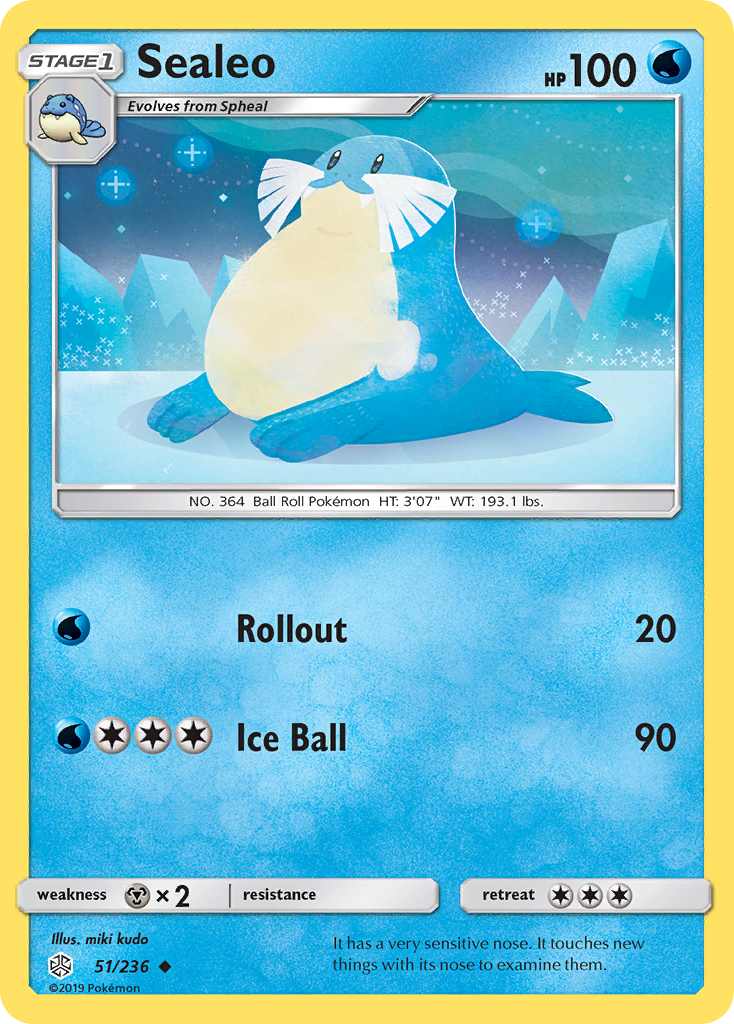 Sealeo (51/236) - Cosmic Eclipse Pokémon Card