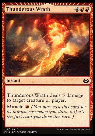 Thunderous Wrath (Modern Masters 2017) Trading Card