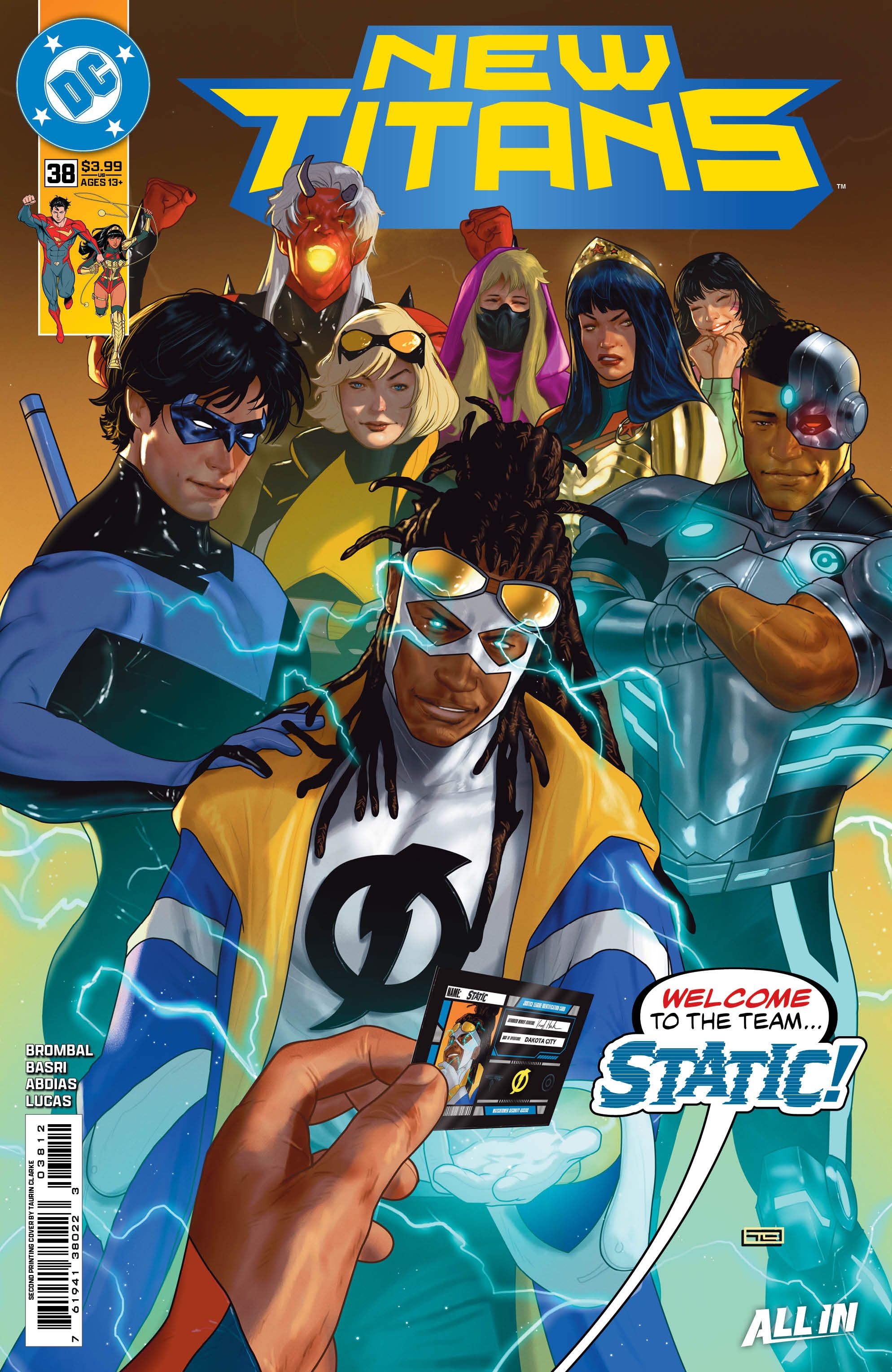 New Titans #38 (Second Printing Cvr A Taurin Clarke) Comic