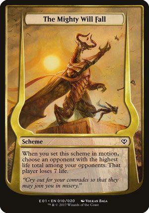 The Mighty Will Fall (Archenemy: Nicol Bolas) Trading Card