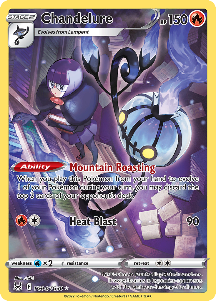 Chandelure (TG04) - Lost Origin Trainer Gallery Pokémon Card