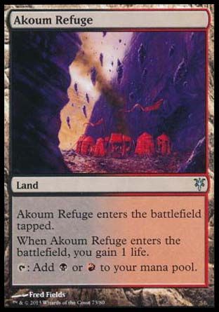 Akoum Refuge (Sorin vs. Tibalt) Trading Card