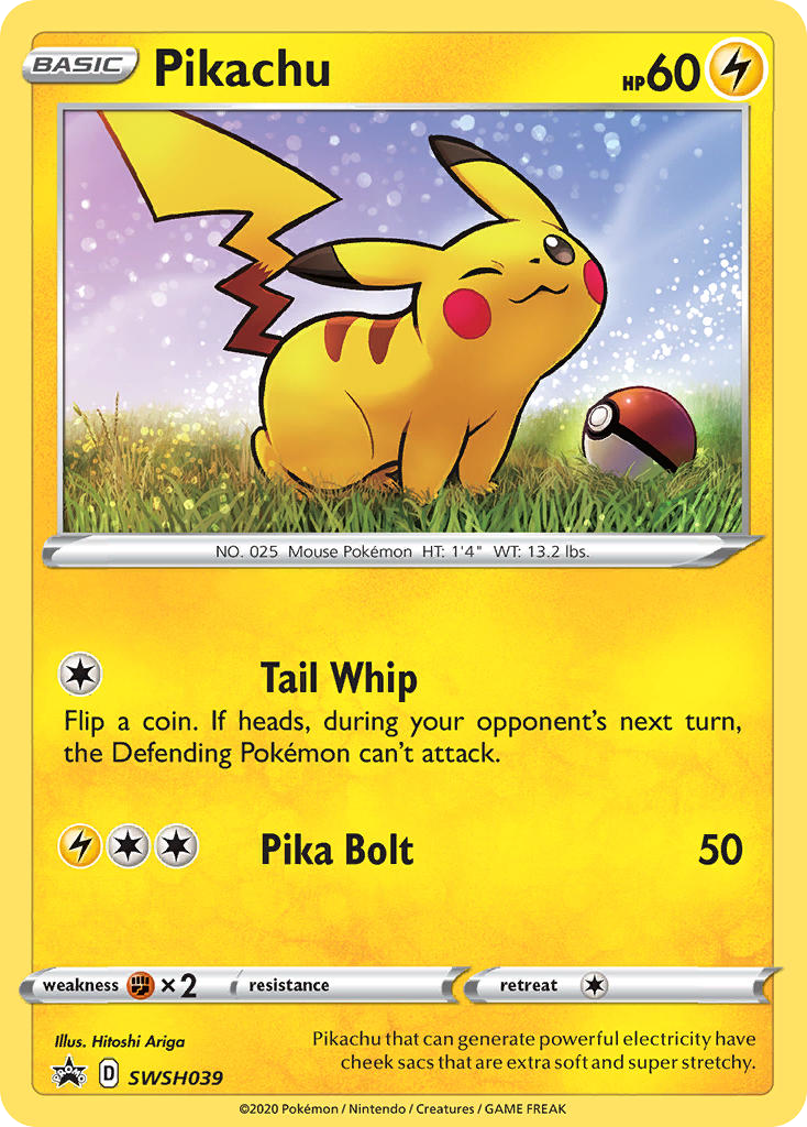 Pikachu (SWSH039) - SWSH Black Star Promos Pokémon Card