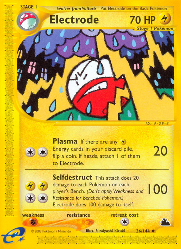 Electrode (36/144) - Skyridge Pokémon Card