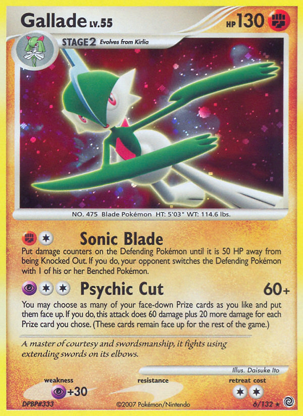 Gallade (6/132) - Secret Wonders Pokémon Card