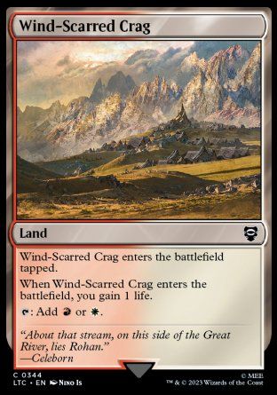 Wind-Scarred Crag (The Lord of the Rings Commander Decks) Trading Card