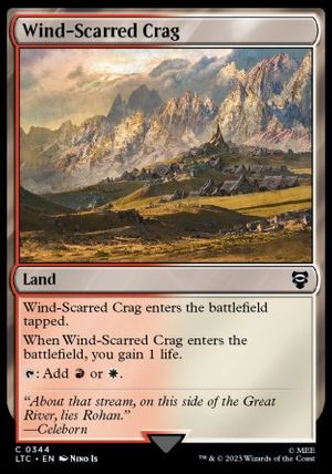 Wind-Scarred Crag (The Lord of the Rings Commander Decks)