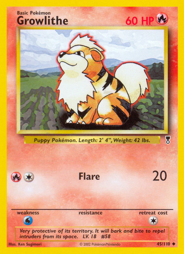 Growlithe (45/110) - Legendary Collection Pokémon Card