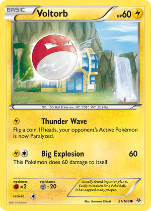 Voltorb (21/108) - Roaring Skies