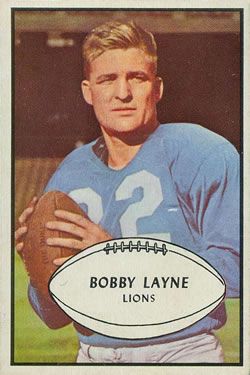Bobby Layne 1953 Bowman #21 Sports Card
