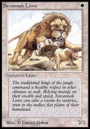 Savannah Lions (Alpha) Trading Card