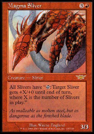 Magma Sliver (Legions) Trading Card