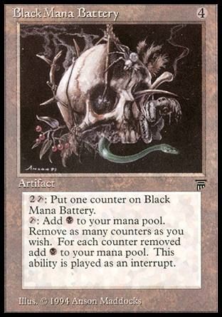 Black Mana Battery (Legends) Trading Card