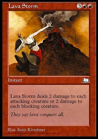 Lava Storm (Weatherlight) Trading Card