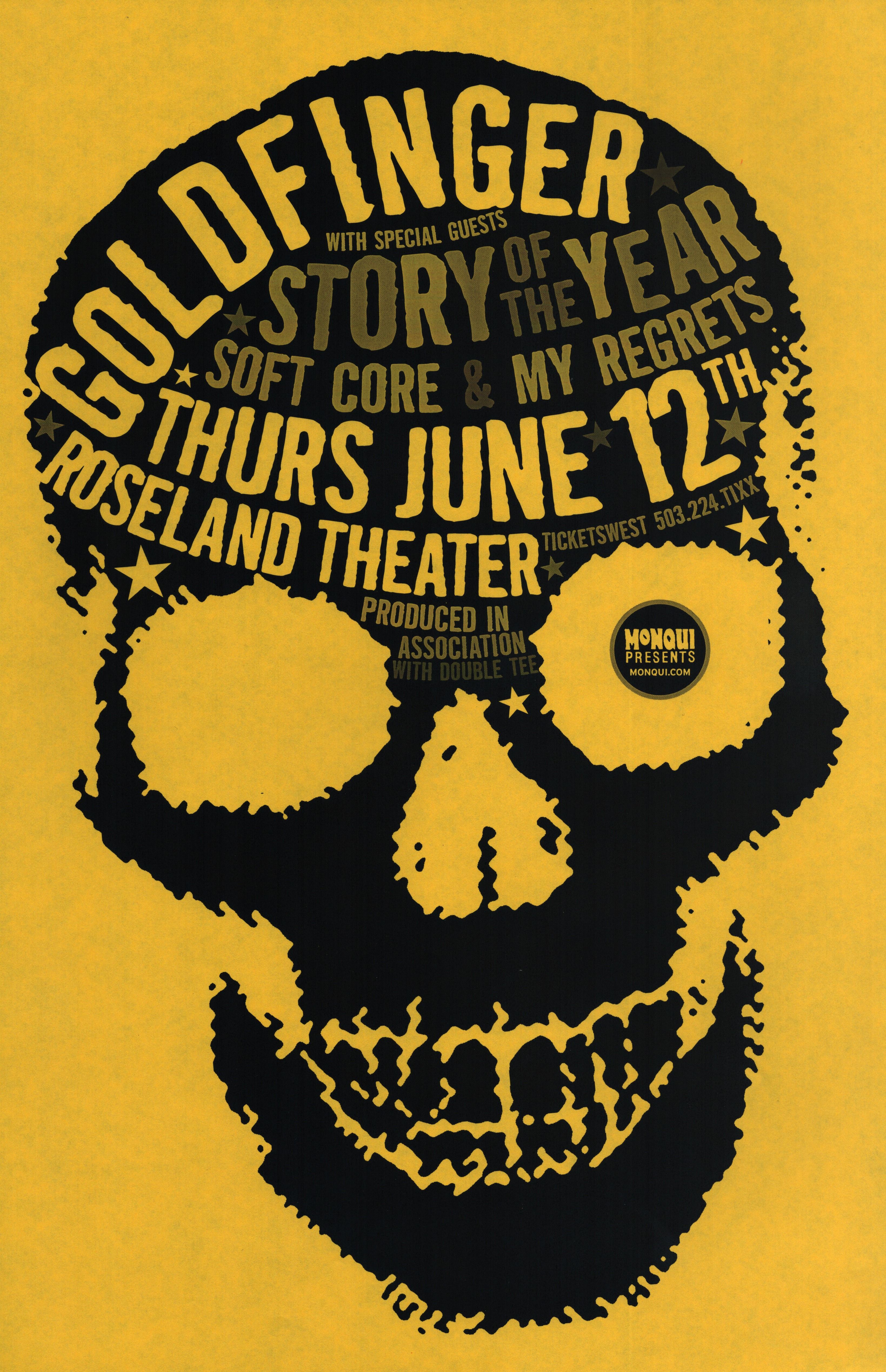 MXP-17.1 Goldfinger Roseland Theater 2003 Concert Poster