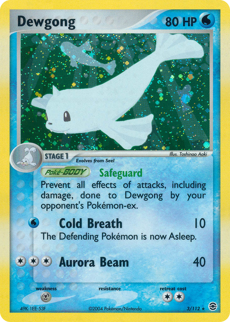 Dewgong (3/112) - FireRed & LeafGreen Pokémon Card