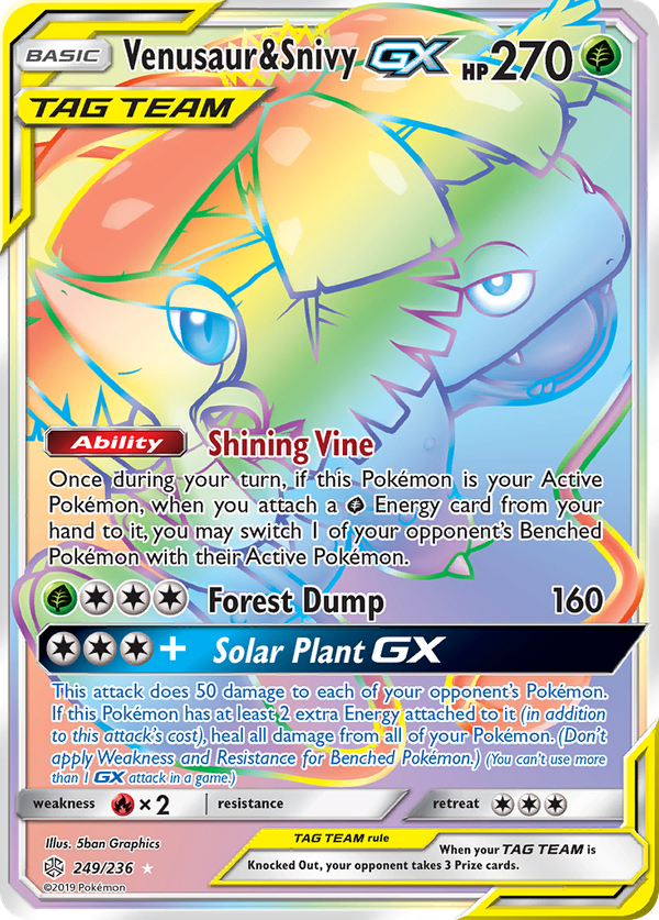 Venusaur & Snivy GX (249/236) - Cosmic Eclipse