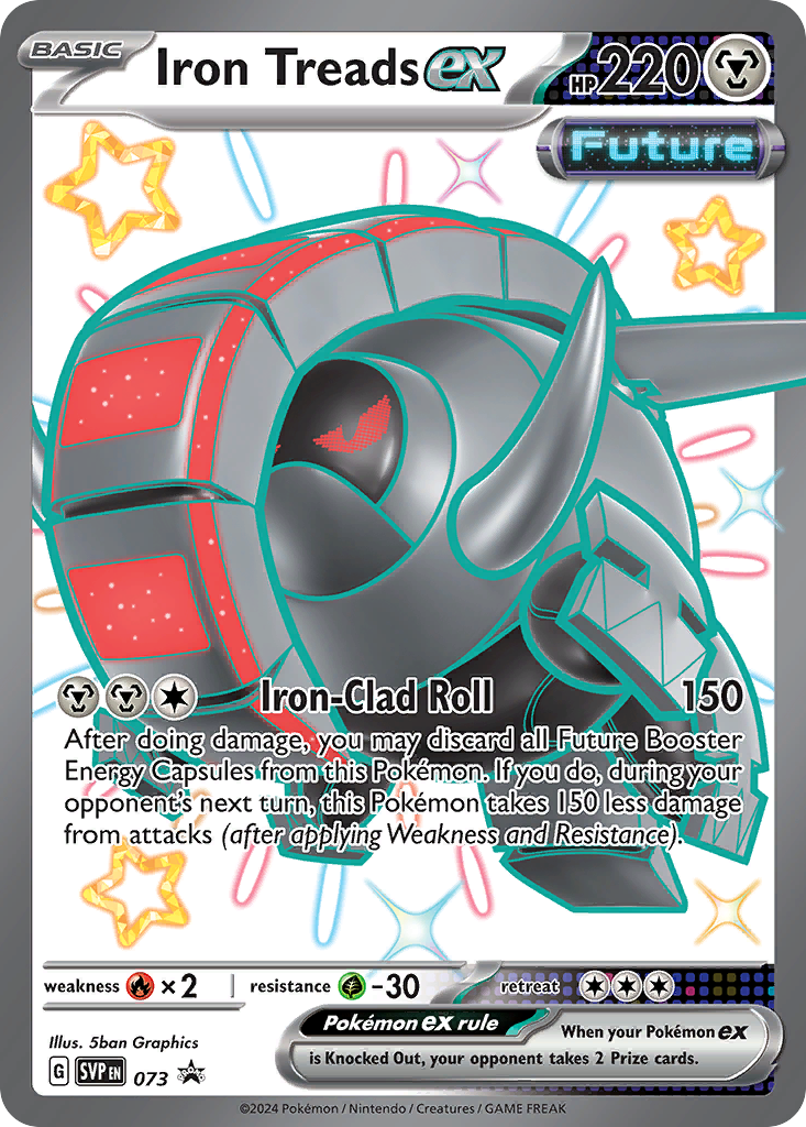 Iron Treads ex (73/148) - Scarlet & Violet Black Star Promos Pokémon Card