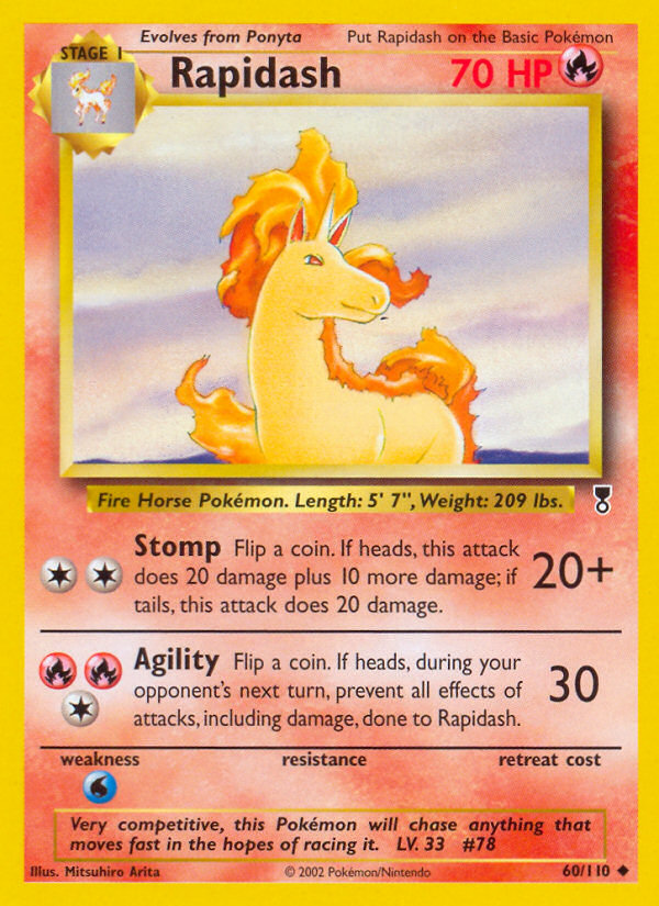 Rapidash (60/110) - Legendary Collection Pokémon Card