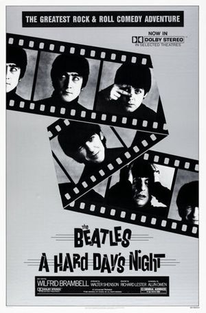 The Beatles A Hard Day's Night Film Poster 1982
