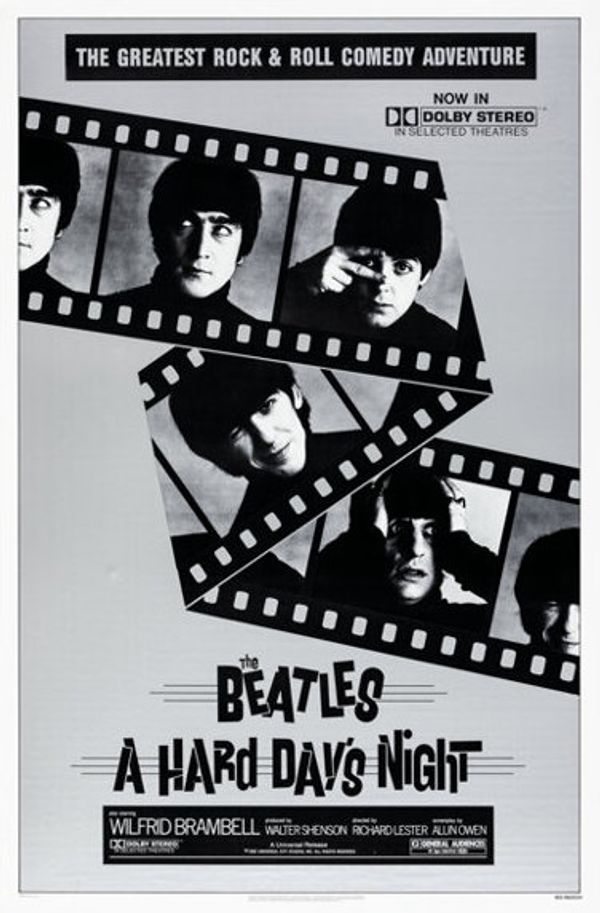The Beatles A Hard Day's Night Film Poster 1982