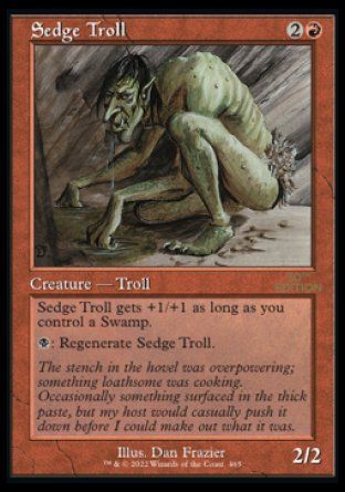 Sedge Troll (Magic 30th Anniversary Edition - Old Frame) Trading Card