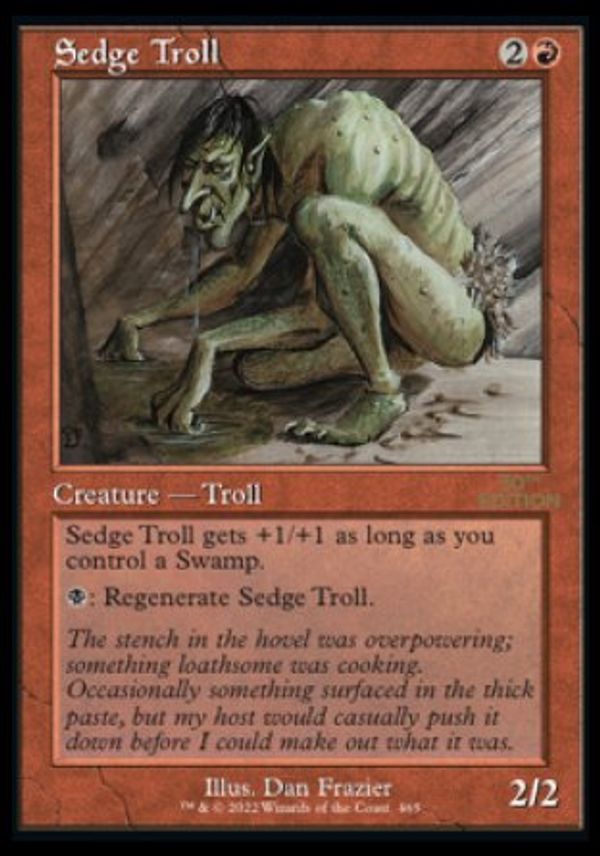 Sedge Troll (Magic 30th Anniversary Edition - Old Frame)