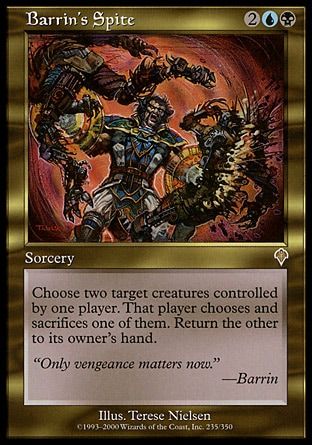 Barrin's Spite (Invasion) Trading Card