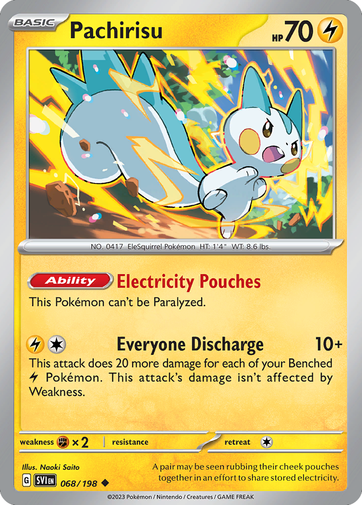 Pachirisu (68/198) - Scarlet & Violet Pokémon Card