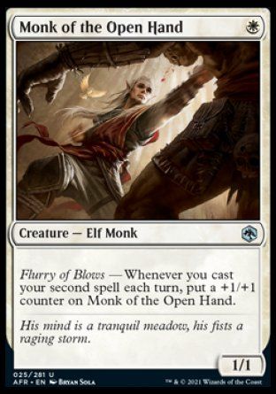 Monk of the Open Hand (Dungeons & Dragons: Adventures in the Forgotten Realms) Trading Card