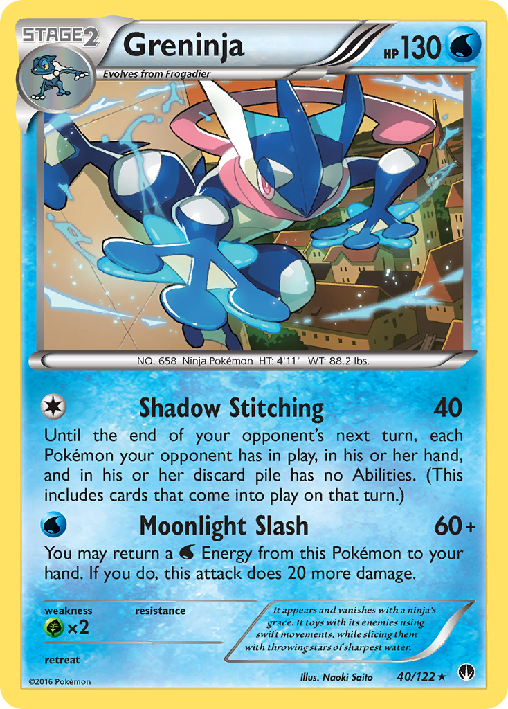 Greninja (40/122) - BREAKpoint Pokémon Card