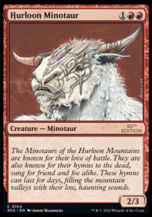 Hurloon Minotaur (Magic 30th Anniversary Edition)