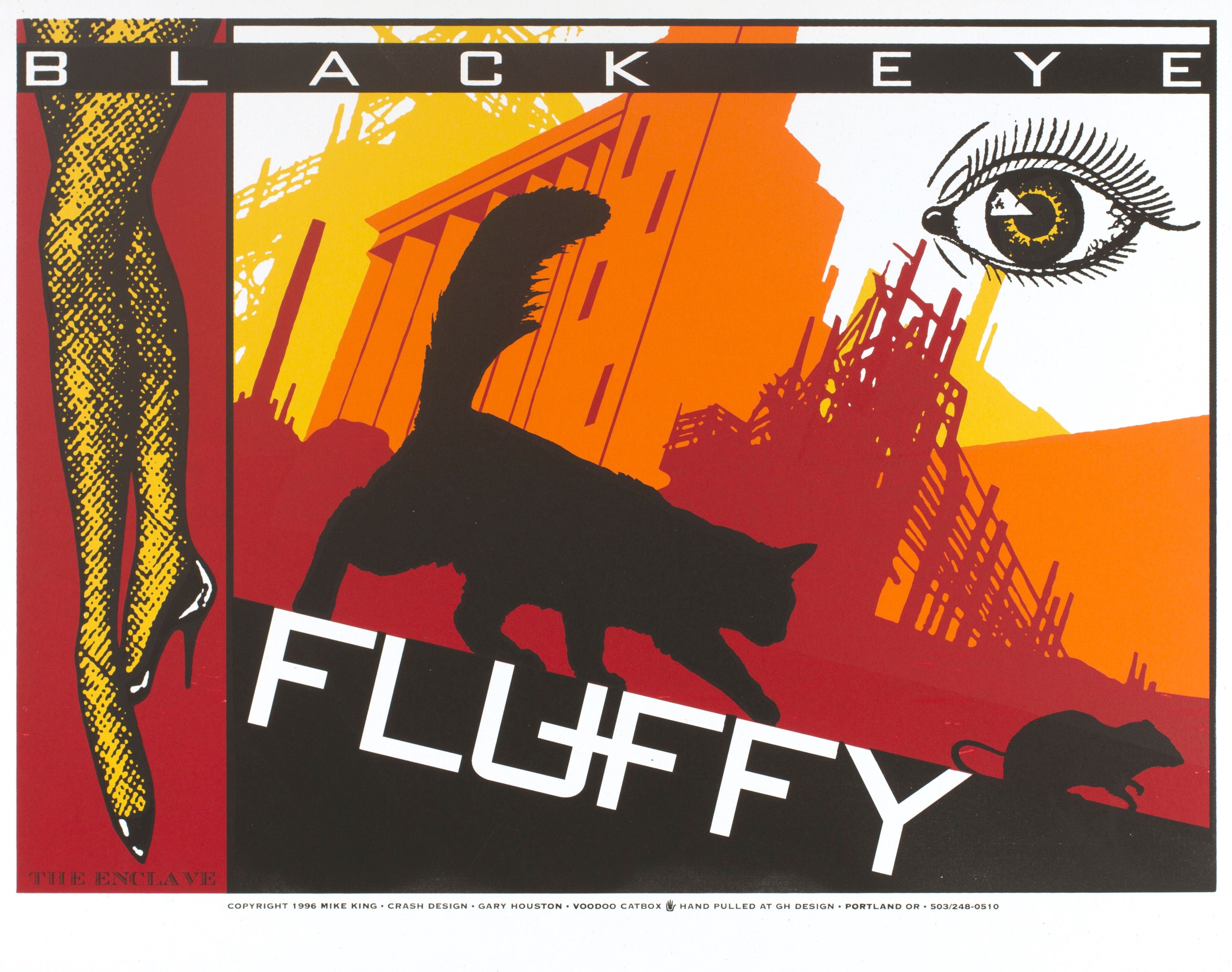 MXP-179.1 Fluffy Black Eye Promo Poster 1999 Concert Poster
