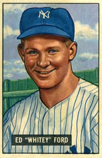 Ed "Whitey" Ford 1951 Bowman #1 Sports Card