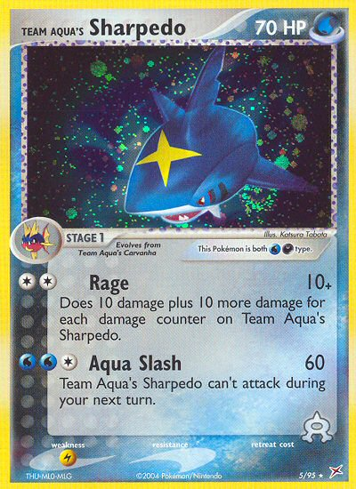 Team Aqua's Sharpedo (5/95) - Team Magma vs Team Aqua Pokémon Card